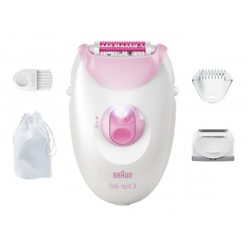 Braun Silk 3 SE3-033 epilaattori tarvikkeilla