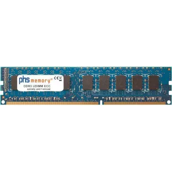 PHS-muisti 8GB DDR3 1600MHz ECC UDIMM -muisti, perustuu Hynix HMT41GU7AFR8A-PB, PC3L-12800E, 1,35 V (SP258938)