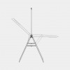 Brabantia HangOn kuivausteline vaatetankolla, 25 m, Metallic Grey