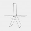 Brabantia HangOn kuivausteline vaatetankolla, 25 m, Metallic Grey