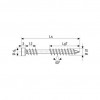 SPAX terassiruuvit T25 A2 5x80 100 kpl