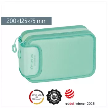 BRUNNEN penaalilaatikko täytetty s'maepp Sweet Colour Code mint 34-osainen, 20,0 x 7,5 cm