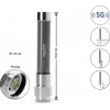 Delock 5G 3700 - 4200 MHz antenni N-pistoke 4 dBi ympärisäteilevä kiinteä ulkokäyttöön harmaa 10 cm