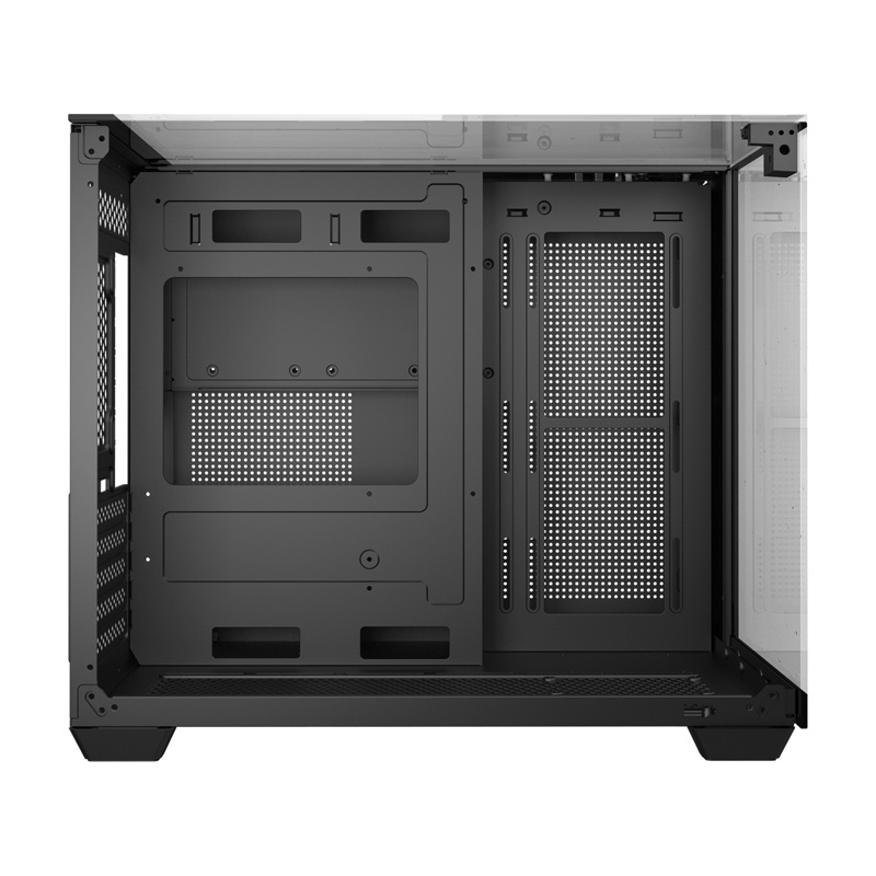 Darkflash TH285M Micro-ATX tietokonekotelo karkaistulla lasilla, musta