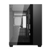 Darkflash TH285M Micro-ATX tietokonekotelo karkaistulla lasilla, musta