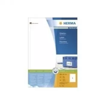 HERMA Premium – pysyvästi itseliimautuvat, mattalaminoidut paperitarrat – valkoinen – 297 x 200 mm – 100 tarraa (100 arkkia x 1)