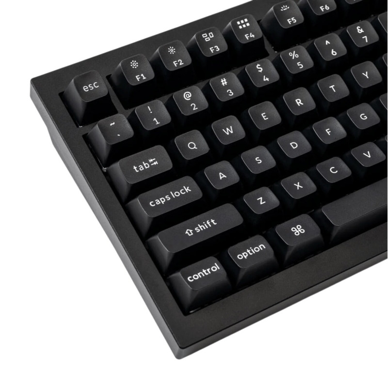 Keychron Double Shot KSA PBT täysi näppäinsarja - White on Black (PBT-03)