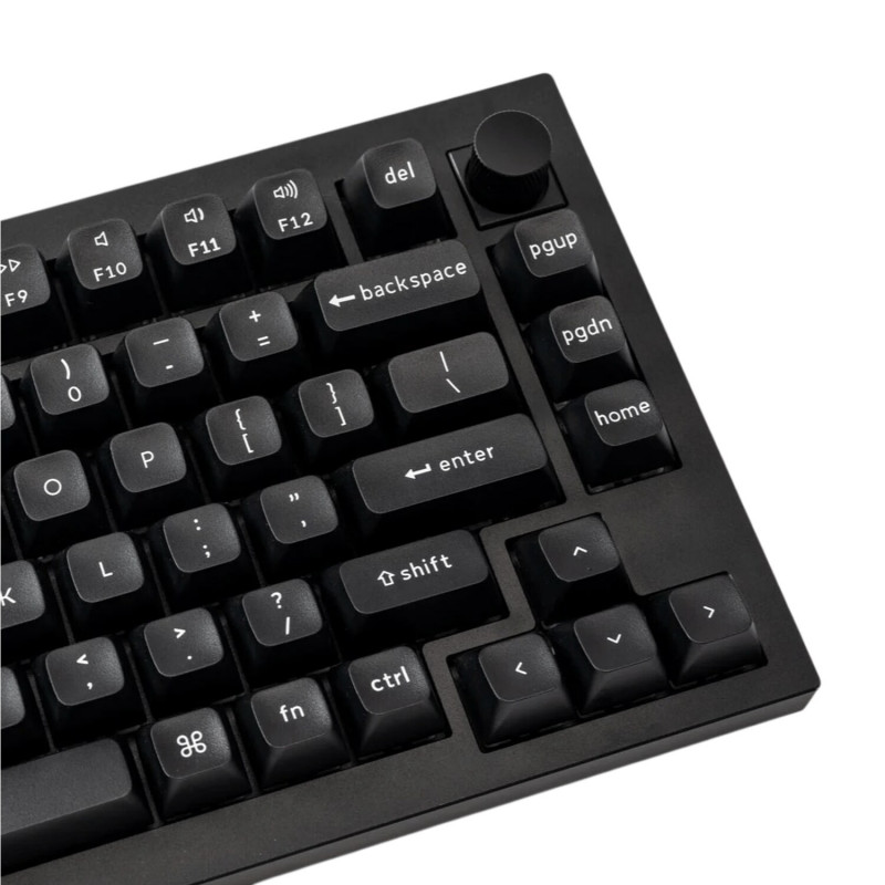Keychron Double Shot KSA PBT täysi näppäinsarja - White on Black (PBT-03)