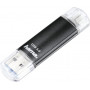 Hama Laeta Twin USB-muistitikku 64 GB USB Type-A / Micro-USB 3.2 Gen 1 (3.1 Gen 1) musta