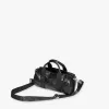 LOQI Metallic viikonloppulaukku – musta (pieni)