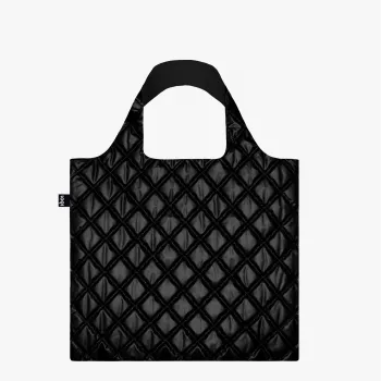 Laukku LOQI Metallic – musta Puffy