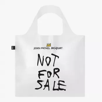 LOQI Basquiat -laukku – Not for Sale (puoliläpinäkyvä)