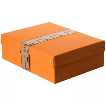 FALKEN PURE säilytyslaatikko 1250 arkkia pastellioranssi 24,0 x 32,0 x 10,0 cm