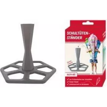 ROTH koulutötteröteline, muovia, harmaa yksittäisille koulutötteröille 700 ja 850 mm, 3-osainen