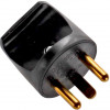Microconnect verkkopistoke (pyöreä), musta