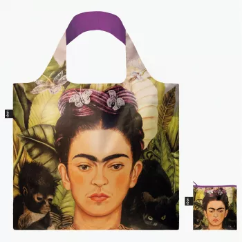 LOQI Frida Kahlo laukku – Self Portrait with Hummingbird (Q_FK.SP.R)