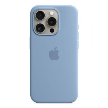 Apple iPhone 15 Pro Max silikonikuori MagSafe-yhteensopiva – sininen