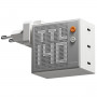 SHARGE Pixel 140 GaN-laturi, 140W, 3x USB-C, Dot-Matrix-näyttö - valkoinen