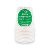 Gogreen Go Green kompostoituvat mukit 250 ml, 10 kpl, valkoinen