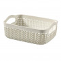 Curver Knit Basket A6, 19x14x7 cm, valkoinen