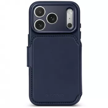 Decoded Leather Detachable Wallet nahkakotelo iPhone 18 Pro Max / 17 Pro Max, MagSafe, Midnight