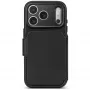 Decoded Leather Detachable Wallet nahkakotelo iPhone 18 Pro / 17 Pro, MagSafe, musta