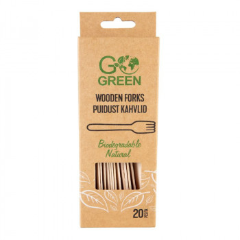 Gogreen Go Green puuhaarukat, 20 kpl