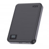 Ksix Powerbank Magslim 10000 mAh magneettinen 15W USB-C PD 20W digitaalinäyttö musta