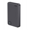 Ksix Powerbank Magslim 10000 mAh magneettinen 15W USB-C PD 20W digitaalinäyttö musta