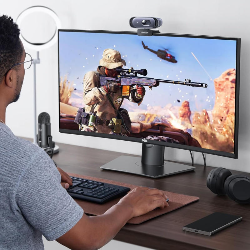 UGREEN CM778 2K 30FPS verkkokamera – musta