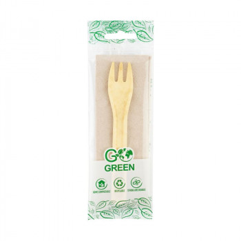 Gogreen Go Green kompostoituva piknik-setti (haarukka, lautasliina) (1901143)