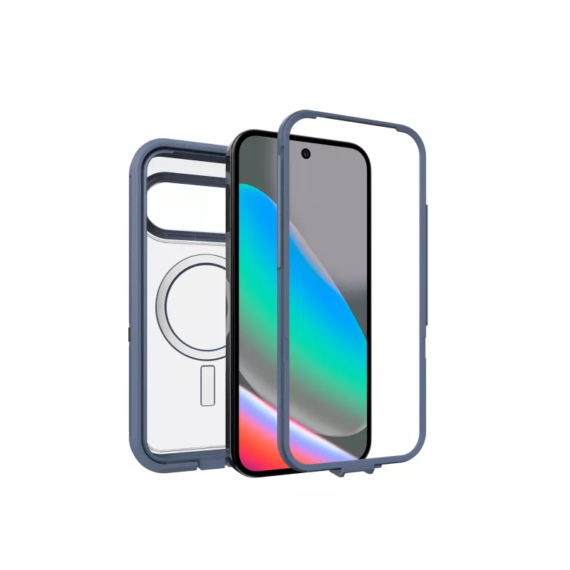 OtterBox Defender Series Pro XT kotelo Pixelsnap-toiminnolla Google Pixel 10 / 10 Pro -puhelimelle, Baby Blue Jeans