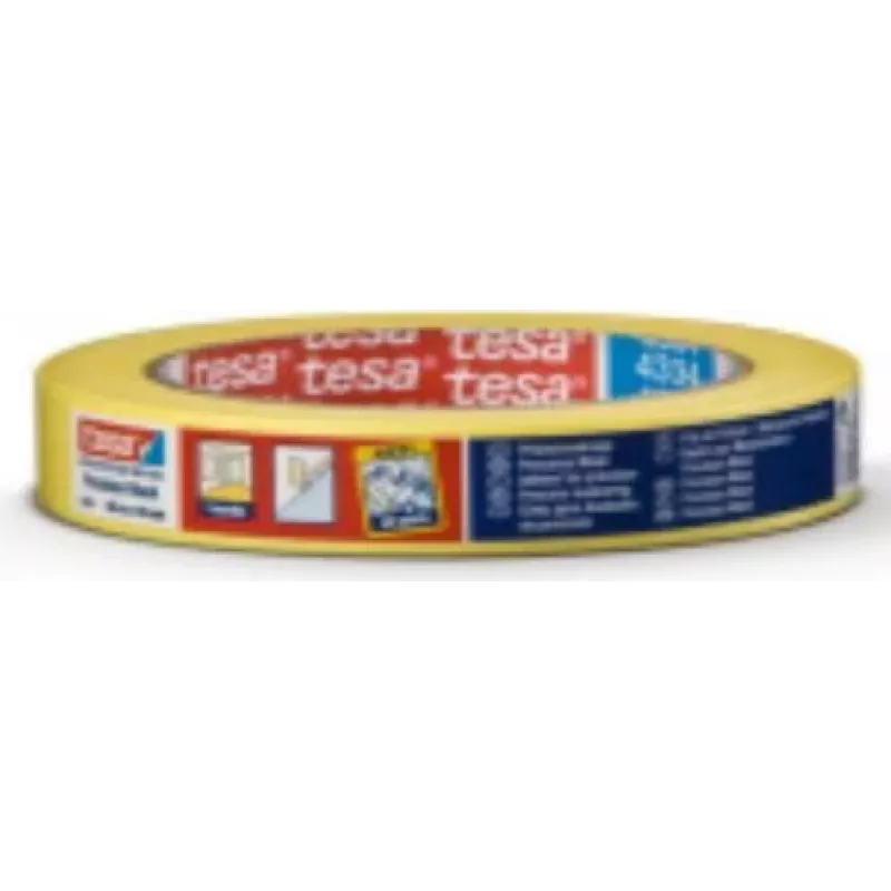 TESA 4334 peiteteippi, 19 mm x 50 m, keltainen