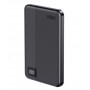 Ksix Powerbank Magslim 5000 mAh magneettinen USB-C PD 20W digitaalinen näyttö musta