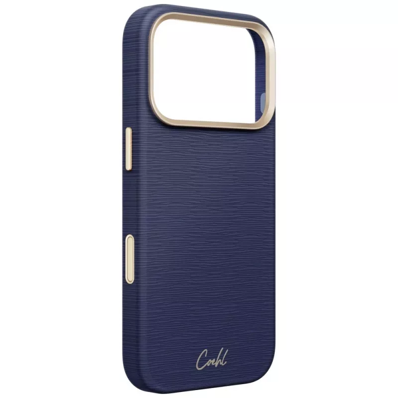 UNIQ Coehl Mirelle kuori iPhone 18 Pro / 17 Pro -magneettilatauksella sininen