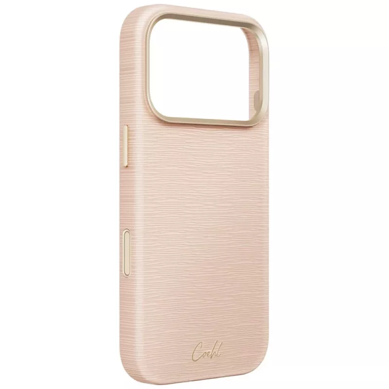 UNIQ Coehl Mirelle kuori iPhone 18 Pro / 17 Pro -magneettilatauksella pinkki