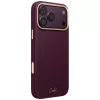 UNIQ Coehl Mirelle kuori iPhone 18 Pro Max / 17 Pro Max -magneettilatauksella burgundi