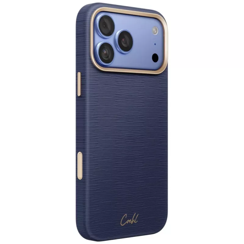 UNIQ Coehl Mirelle kuori iPhone 18 Pro Max / 17 Pro Max -magneettilatauksella sininen