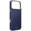 UNIQ Coehl Mirelle kuori iPhone 18 Pro Max / 17 Pro Max -magneettilatauksella sininen