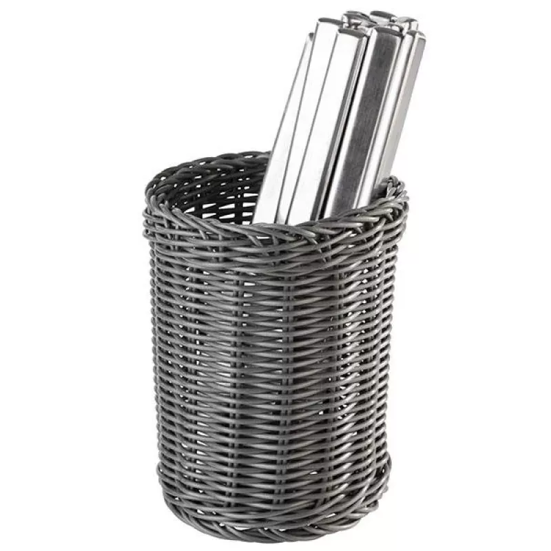 APS aterinkori ECONOMIC, halkaisija: 120 mm, harmaa polypropeenia, käsin punottu, korkeus: 150 mm