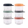 Beaba lasisten säilytysastioiden sarja kannella 6 x 150 ml Sunrise color mix