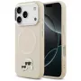 Karl Lagerfeld Karl & Choupette Pins MagSafe -kuori iPhone 17 Pro Maxille, beige