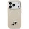 Karl Lagerfeld Karl & Choupette Pins MagSafe -kuori iPhone 17 Pro, beige