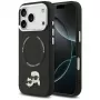 Karl Lagerfeld Karl & Choupette Pins MagSafe -kuori iPhone 17 Pro Maxille, musta