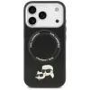 Karl Lagerfeld Karl & Choupette Pins MagSafe -kuori iPhone 17 Pro Maxille, musta