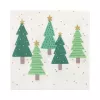 PAPSTAR “Winter Trees” joululautasliinat 330 x 330 mm, painettu, 1/4-taite, 3-kerros