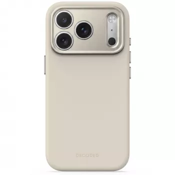 Decoded AntiMicrobial silikoninen takakuori iPhone 18 Pro / 17 Pro, MagSafe, Pebble Grey