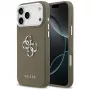 Guess Grained Big 4G Classic Logo -kuori iPhone 17 Pro Max -puhelimelle (ruskea)