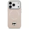 Karl Lagerfeld Choupette Pin MagSafe -kuori iPhone 17 Pro -puhelimelle, pinkki
