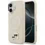 Karl Lagerfeld Karl & Choupette Pins MagSafe -kuori iPhone 17 -puhelimelle, beige